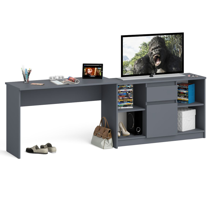 Домашние кабинеты, Стол письменный 1200 и тумба высокая МТВ1204 Мори