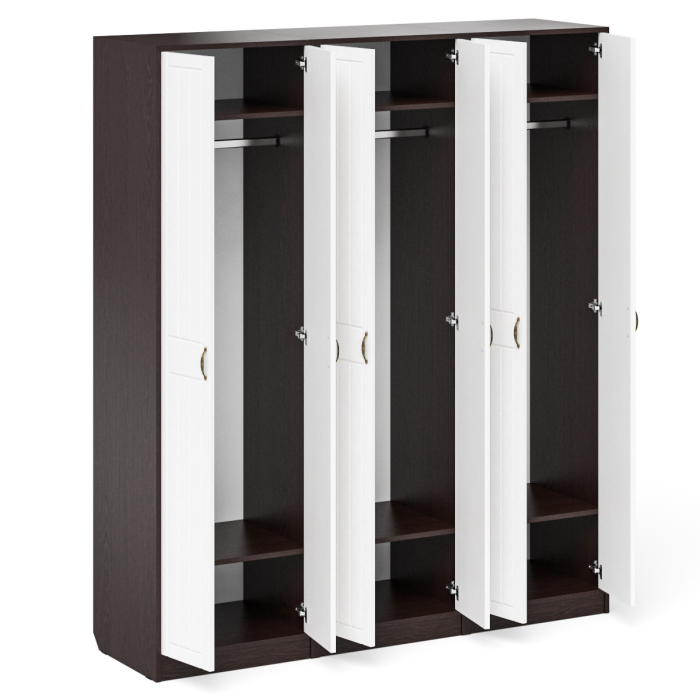 Прихожие, Три широких шкафа с дверками в прихожую П-6 МДФ фрезеровка прованс