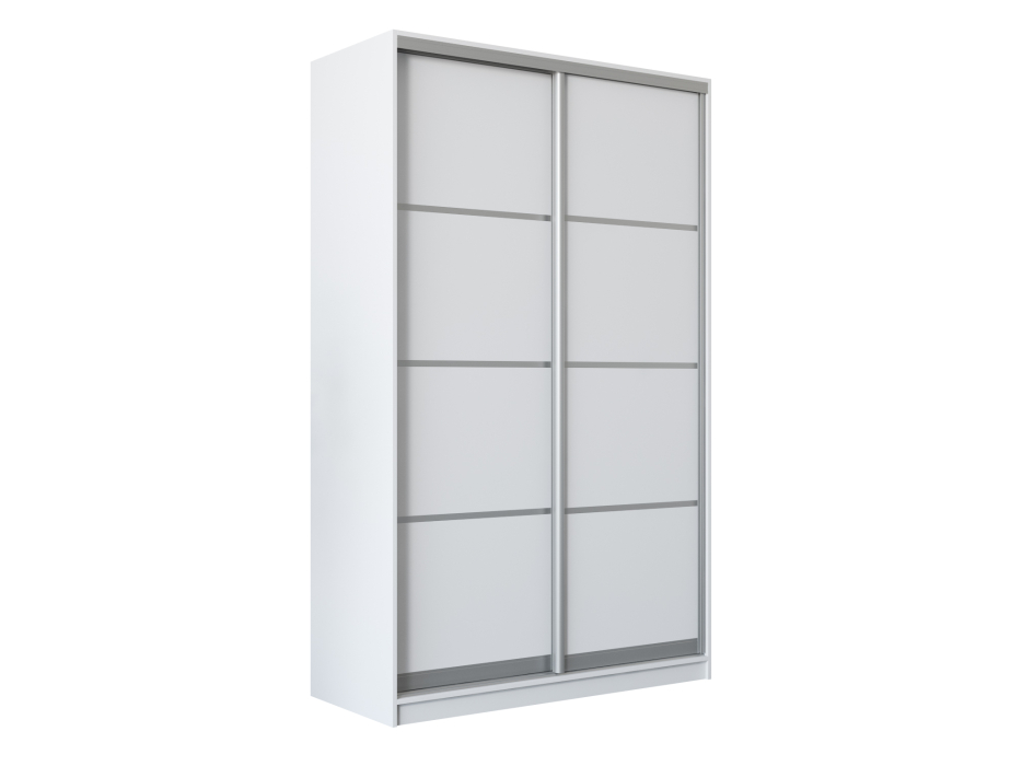 Шкафы-купе 2-х дверные, Шкаф купе 2-х дверный Амстердам 120 (белый/глухой)