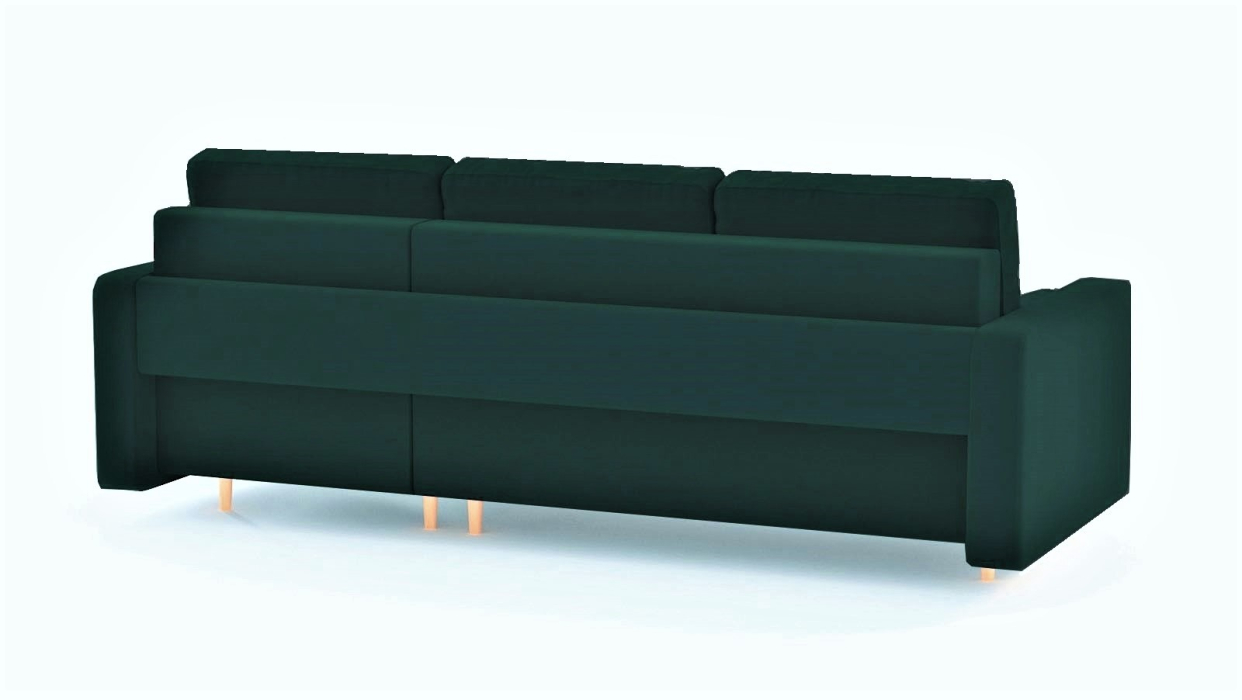 Диваны угловые в гостиную, Диван-кровать угловой еврокнижка-пантограф Белфаст, велюр