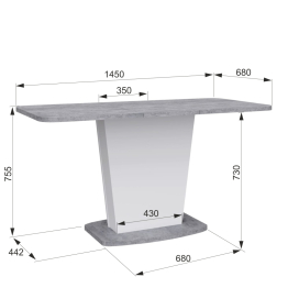 Стол обеденный раздвижной Перфект