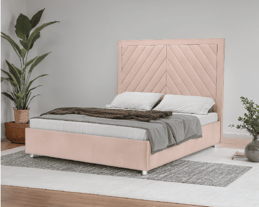 Мягкая кровать, Кровать Мишель 140 см (Кордрой)