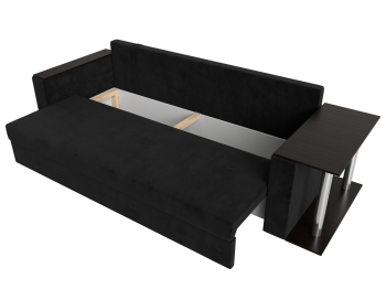 Диван прямой Атланта со столом справа, велюр