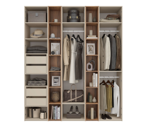 Шкаф 3-х дверный со стеллажами Лаура Компл 1, 2038