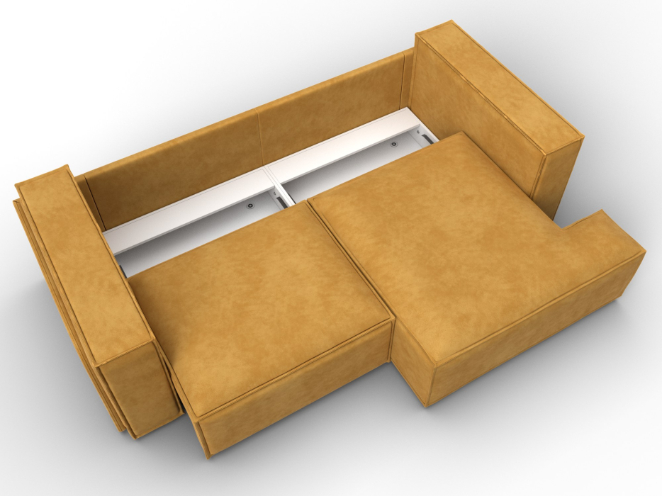 Диваны угловые в гостиную, Диван угловой Лига-061 угол правый, велюр BRUT