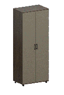 Шкафы двухстворчатые, Модульная система Грейс Шкаф ШК-5002  Гикори Джексон Темный