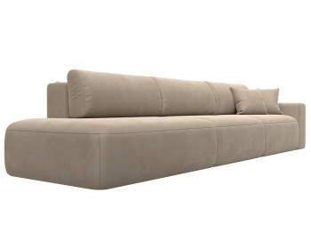 Диван прямой Лига-036 Модерн Лонг подлокотник справа, велюр