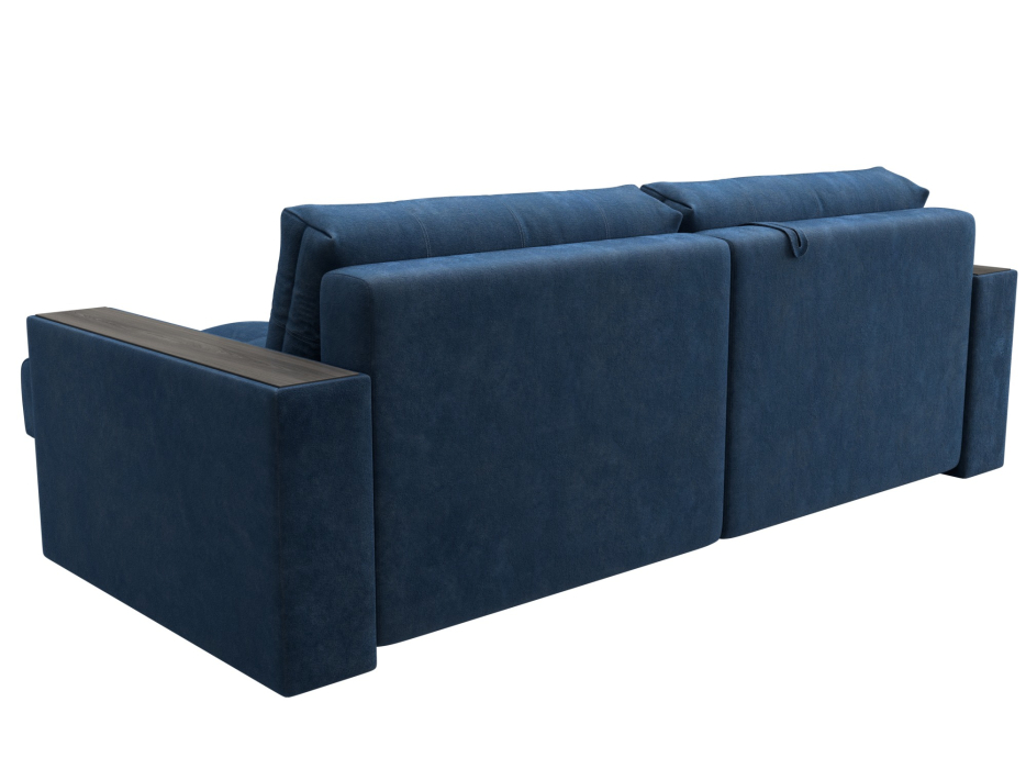 Дизайнерские диваны для гостиной, Диван угловой с декором Лига-049 НПБ, велюр BRUT