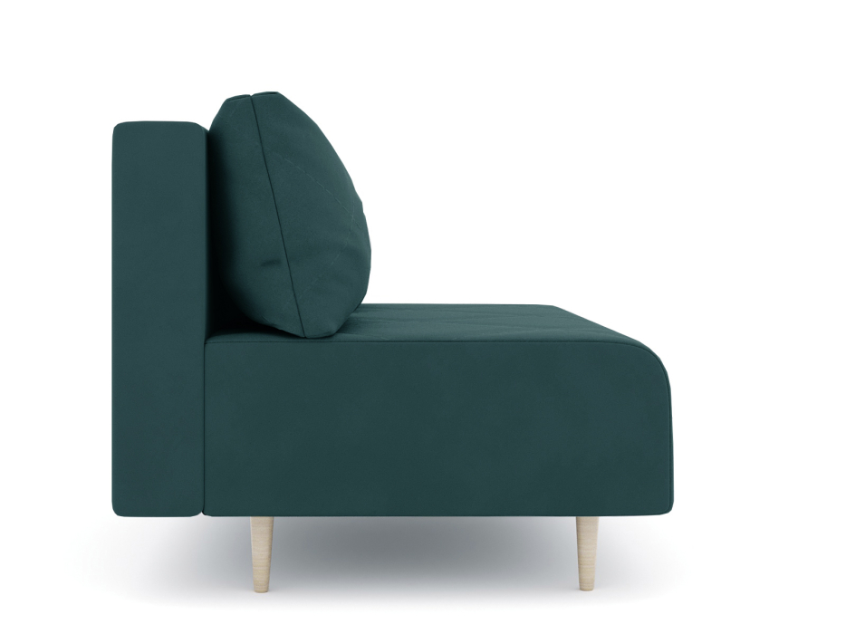 Дизайнерские диваны для гостиной, Диван прямой нераскладной Милли мини 2-х  местный без подлокотников, велюр