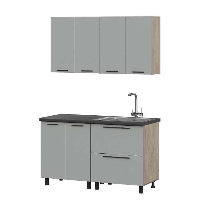 Кухонные гарнитуры, КГ Этна Софт Грей 1_1,4