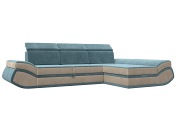 Диван угловой Лига-032 правый угол, велюр