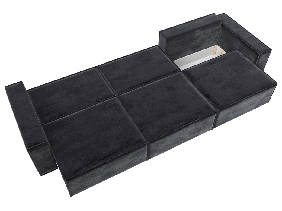 Диваны кровати со спальным местом, Диван прямой Куба лонг, велюр TOWER