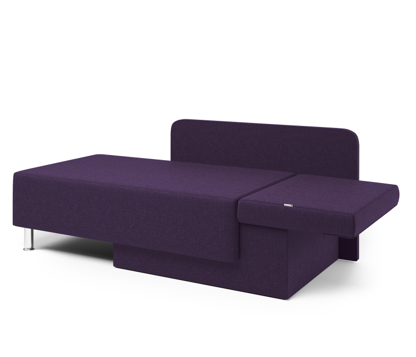 Диваны прямые кухонные, Кушетка Леон правый, рогожка