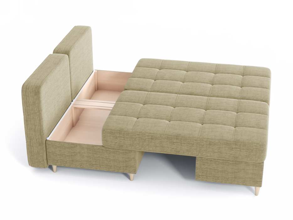 Диваны угловые в гостиную, Диван-кровать угловой Оливер 2 еврокнижка-трансформер, рогожка