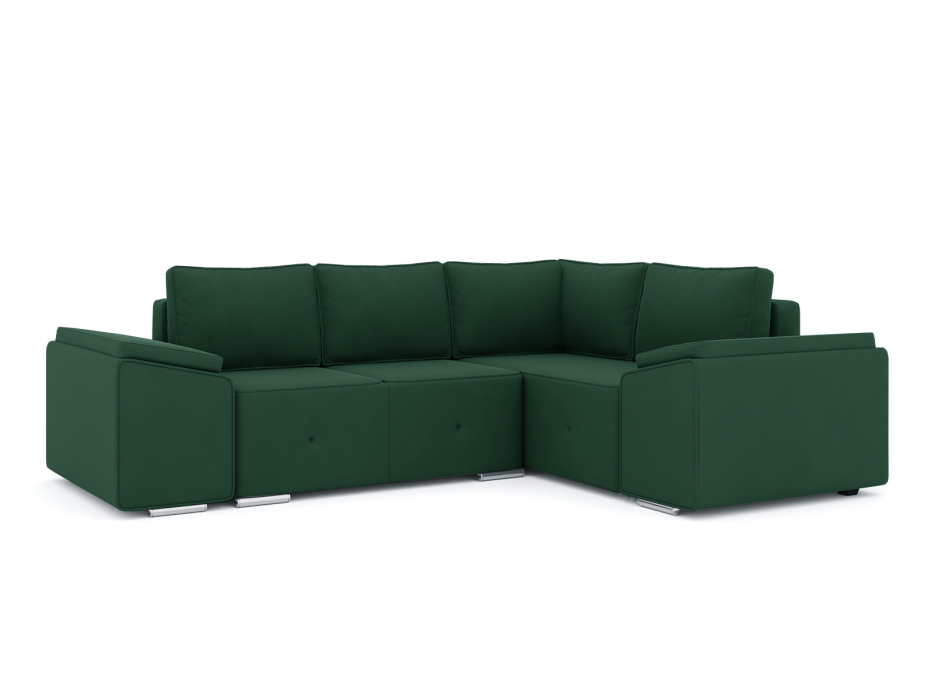 Диваны угловые в гостиную, Диван-кровать угловой Хавьер 1 ПБ еврокнижка, велюр