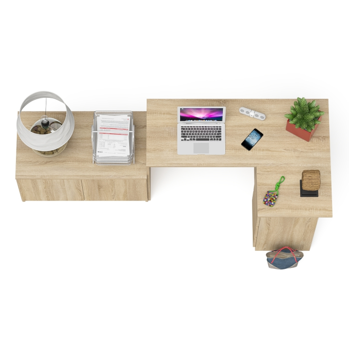 Угловые, Тумба широкая Мори 900 и угловой стол компьютерный Мори правый