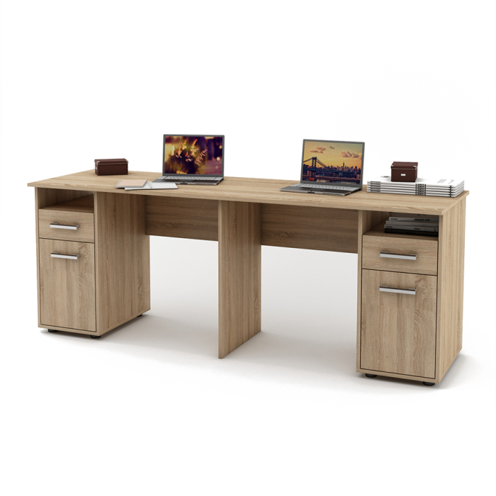 Прямые, Письменный стол для двоих Остин-17