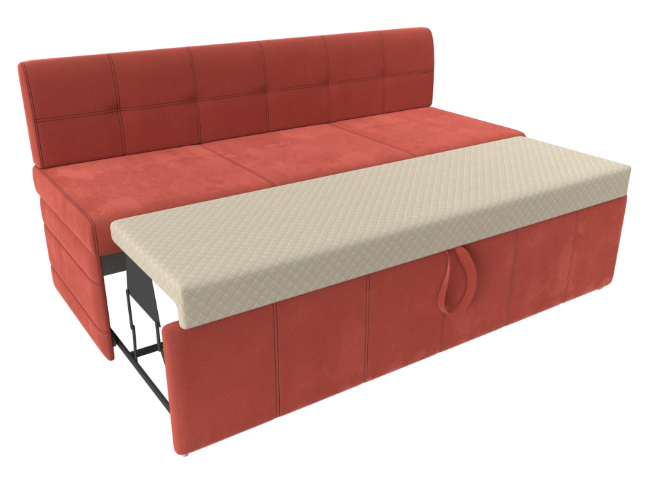 Диваны прямые кухонные, Кухонный прямой диван Лео, микровельвет