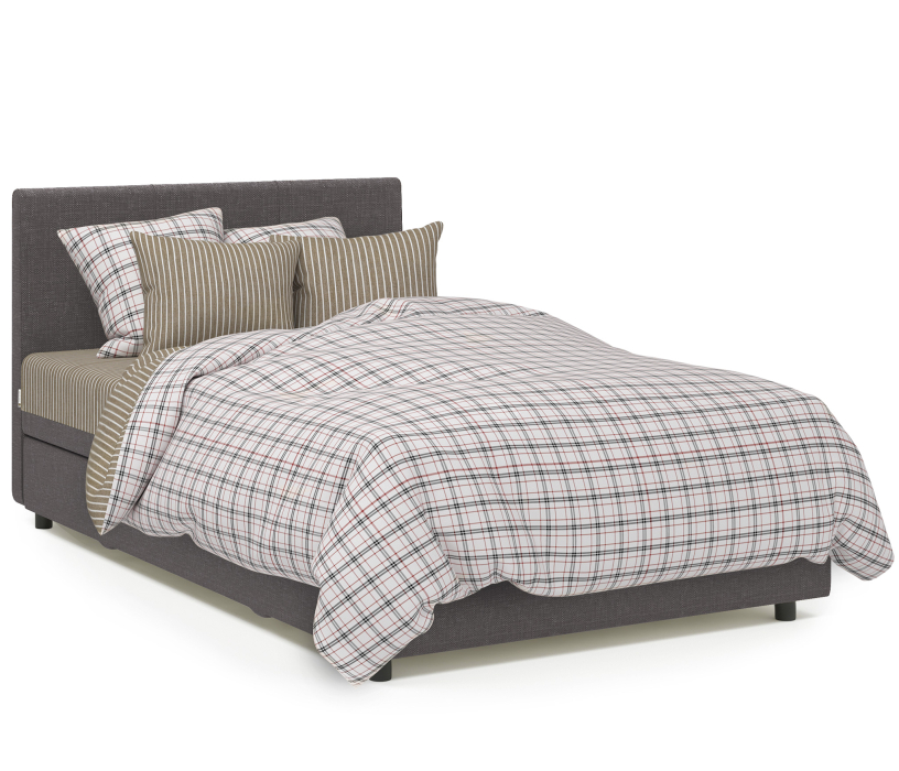 Мягкая кровать, Кровать тахта Классика 100 с подъемным механизмом, рогожка