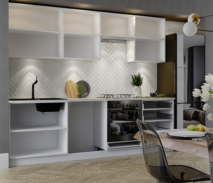 Кухонные гарнитуры, Кухонный гарнитур Калипсо 2,6 м