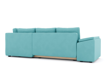 Диван-кровать угловой Хавьер 1 ПБ еврокнижка, велюр