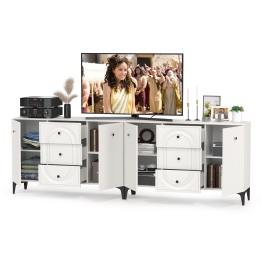 Два Комода Валенсия можно использовать как ТВ-тумбу