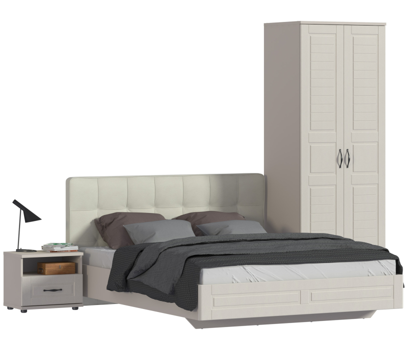 Спальные гарнитуры, Сити Комплект (кровать СБ-2938+тумба+шкаф 2-х дв.)