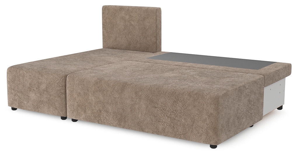 Диваны угловые в гостиную, Угловой диван Каир Lux, велюр, левый