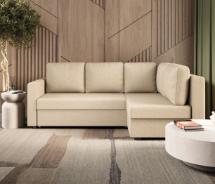 Диван угловой Джессика 2 правый, рогожка