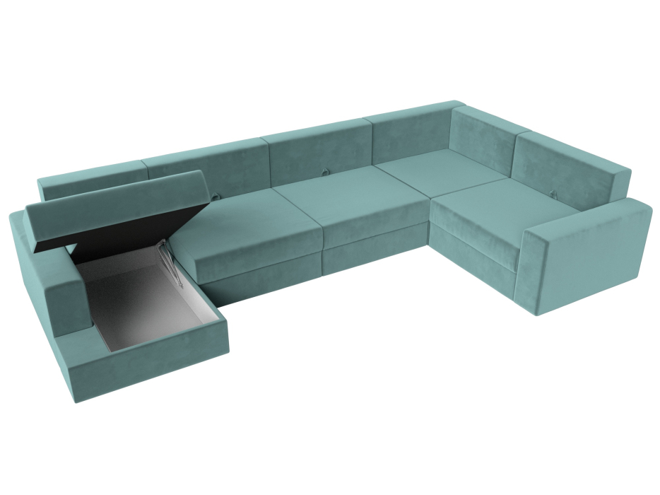 Офисные диваны, П-образный диван Майами левый угол, Велюр