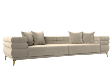 Дизайнерские диваны для гостиной, Прямой диван Лига-021, микровельвет