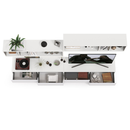 Две ТВ тумбы Сидней с полками