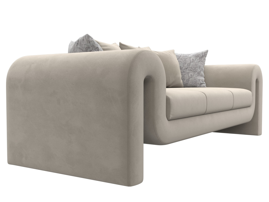 Диваны прямые кухонные, Диван прямой Волна, микровельвет