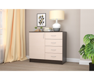 Комод створка/4 ящика КЭТ-7