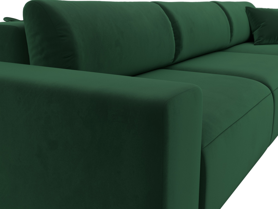 Диваны угловые в гостиную, Диван угловой Лига-036 Классик Лонг правый угол, велюр