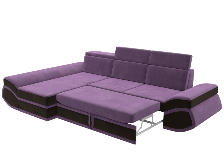 Диваны угловые в гостиную, Диван угловой Лига-032 левый угол, микровельвет