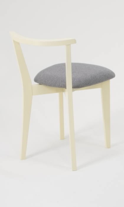 Обеденные группы, Стол Сканди 120 натур/слоновая кость со стульями Франк слоновая кость рогожка серый