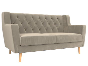 Прямой диван Брайтон 2 Люкс, микровельвет