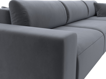 Диван угловой Лига-036 Классик Лонг правый угол, велюр