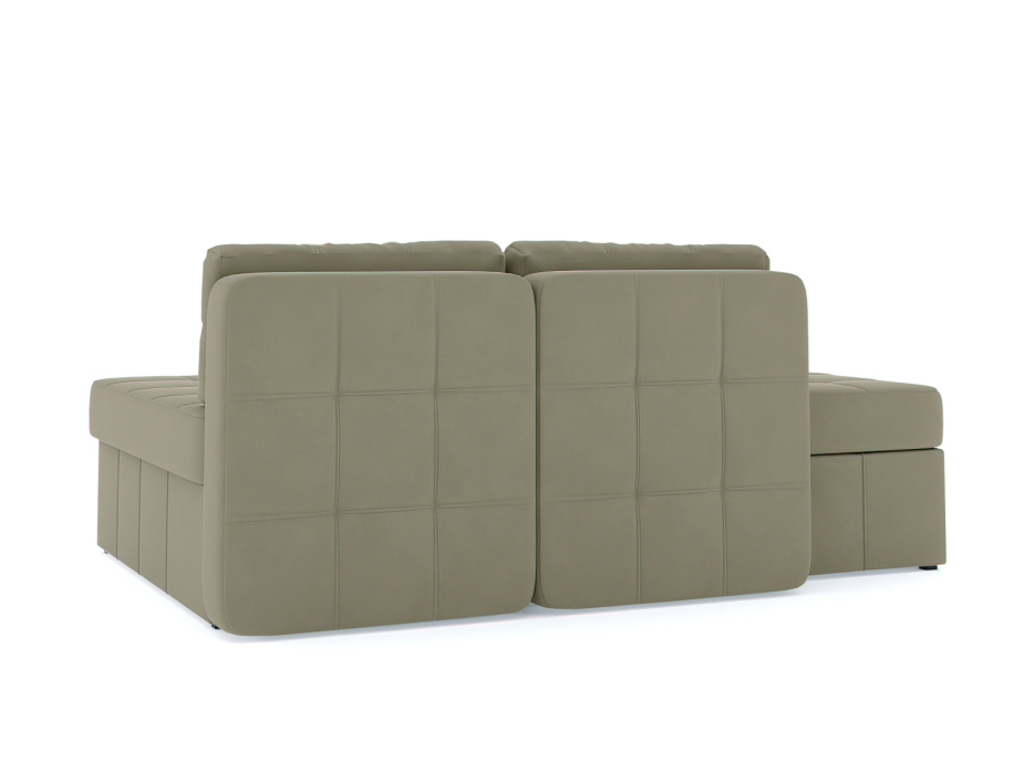 Диваны угловые в гостиную, Диван-кровать угловой Оливер Люкс еврокнижка-трансформер, велюр