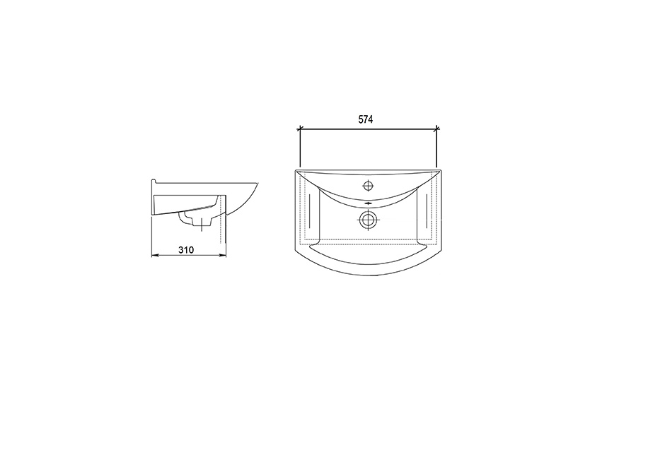 Тумбы в ванную комнату, Электра СВ-910 тумба под раковину