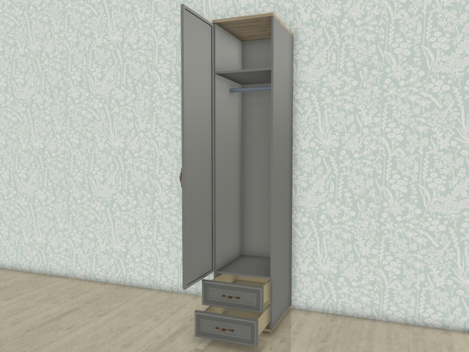 Шкафы одностворчатые, Модульная система Карина Шкаф ШК-1022