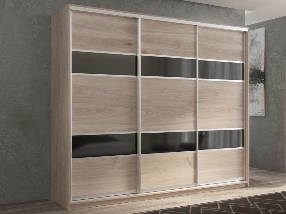 Шкафы-купе 3-х дверные, Шкаф-купе 3х дверный Кааппи 7 210х60