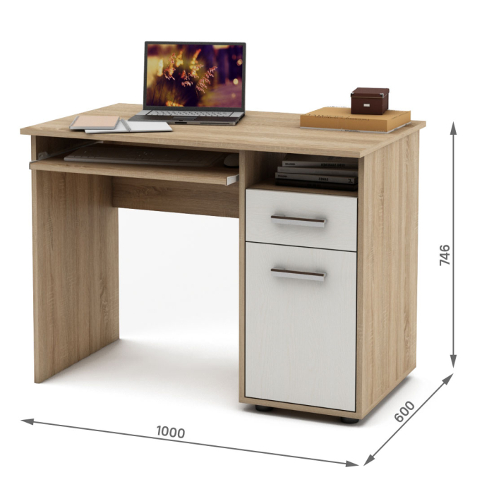 Прямые, Письменный стол Остин-1К