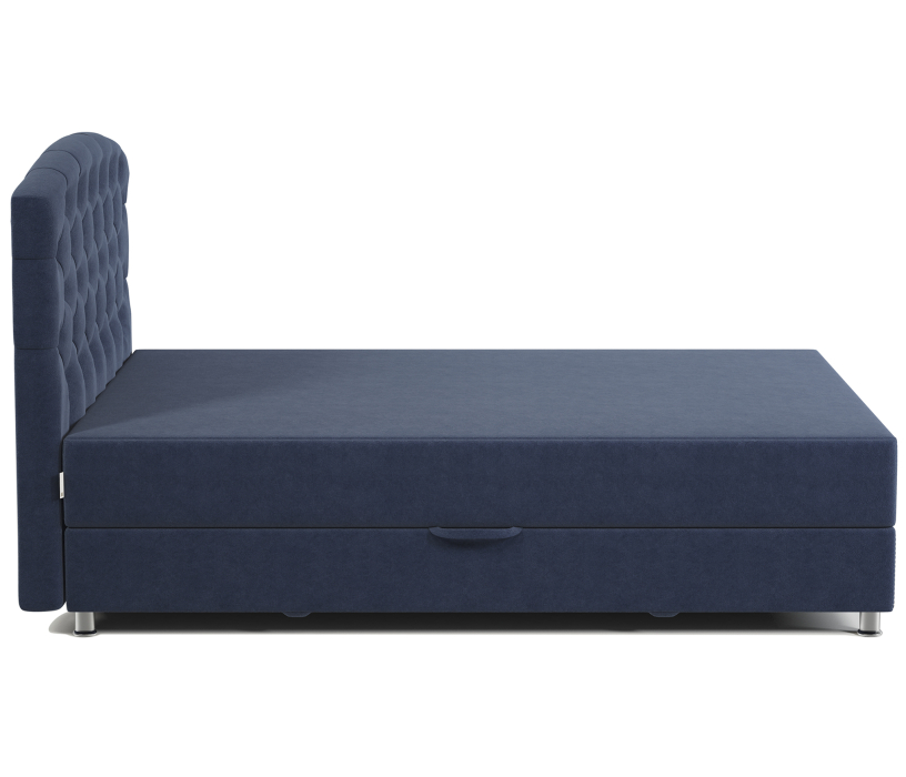 Мягкая кровать, Кровать тахта двуспальная с подъемным механизмом и матрасом Премиум Люкс 160, велюр