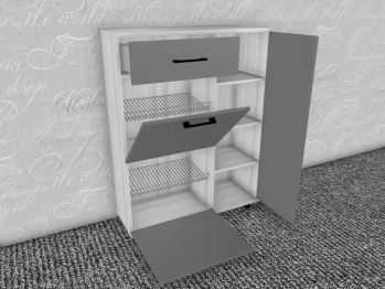 Модульная система Грейс Тумба ТБ-5002  Снежный Ясень