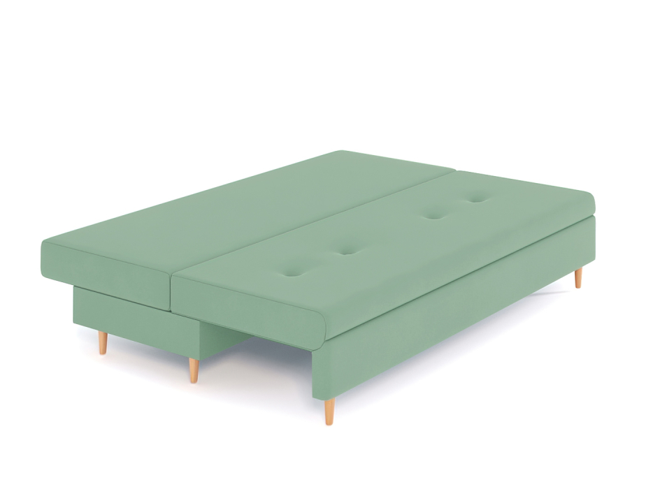 Диваны еврокнижки, Диван-кровать Белфаст без подлоктоников еврокнижка, велюр