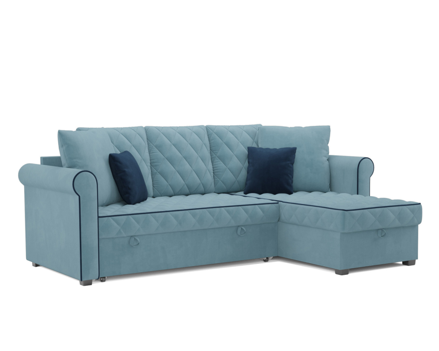 Диваны угловые в гостиную, Диван угловой Берлин (Велюр)