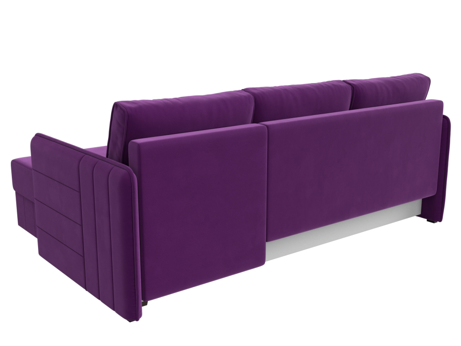 Диваны угловые в гостиную, Диван угловой Слим универсальный угол, микровельвет