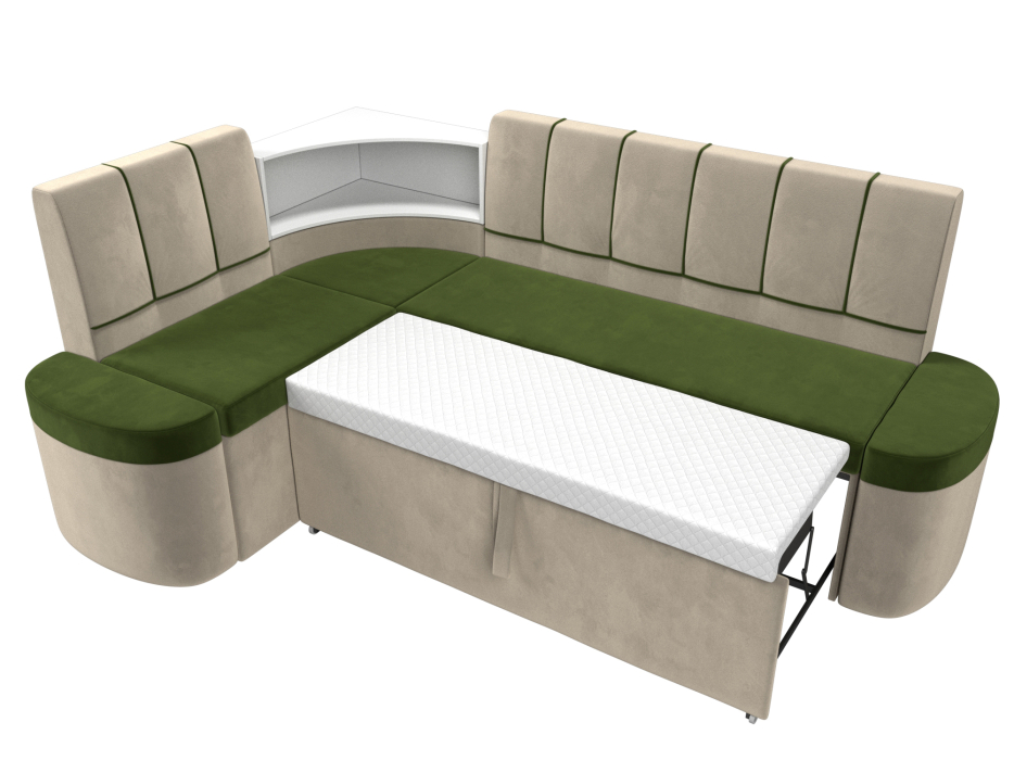 Диваны угловые кухонные, Кухонный угловой диван Тефида левый угол, микровельвет